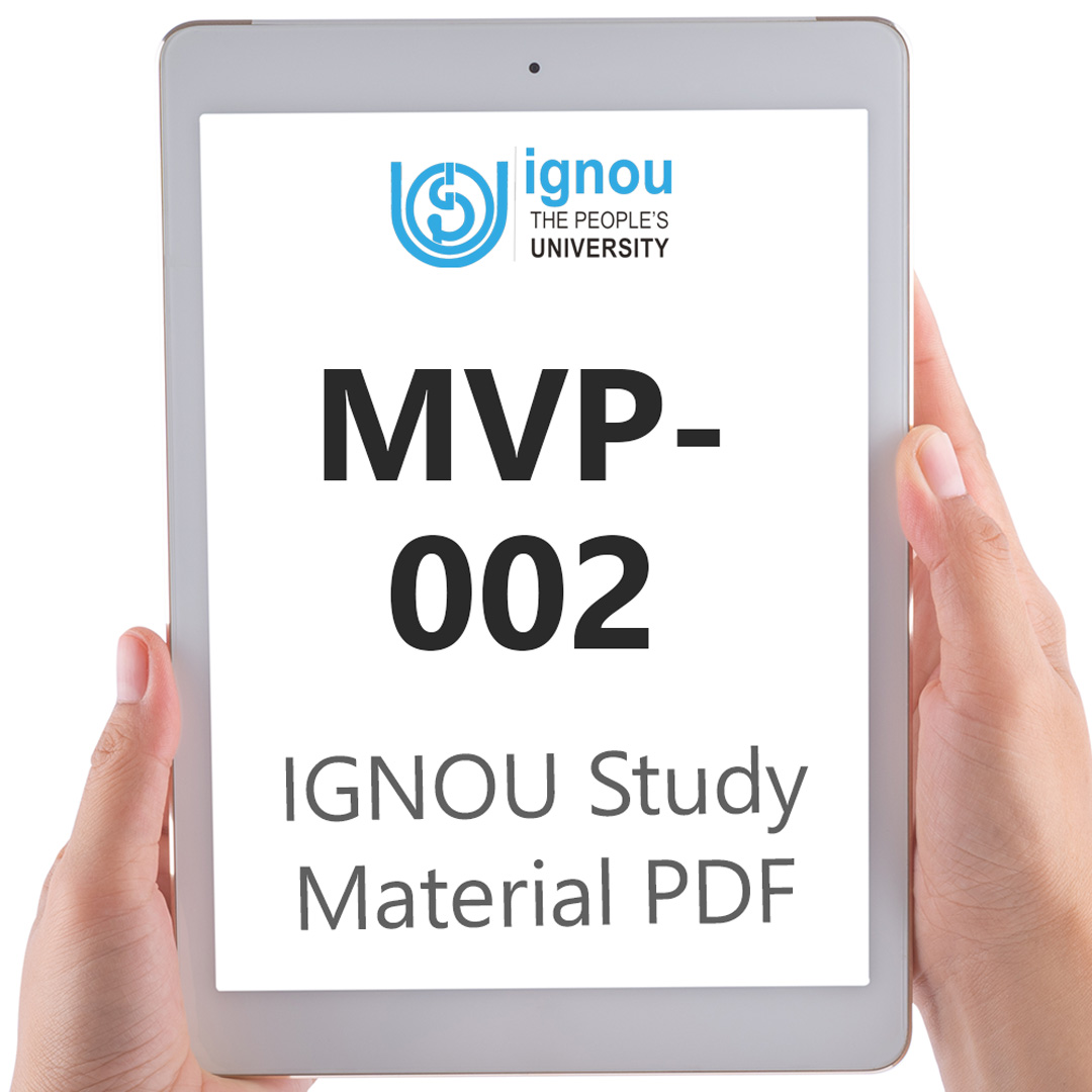 IGNOU MVP-002 Study Material & Textbook Download