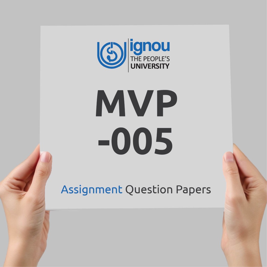 IGNOU MVP-005 Assignment Question Paper Free Download (2023-24)
