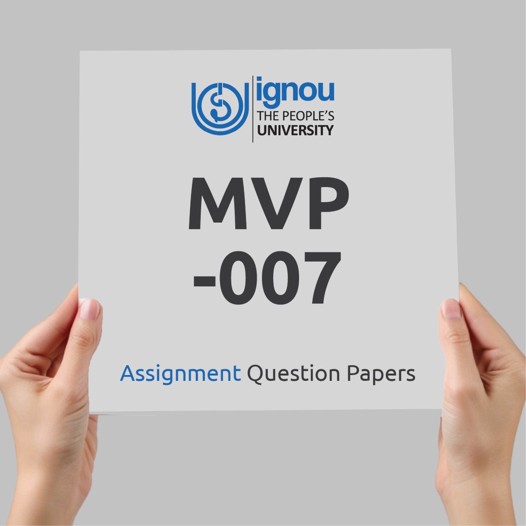 IGNOU MVP-007 Assignment Question Paper Free Download (2023-24)