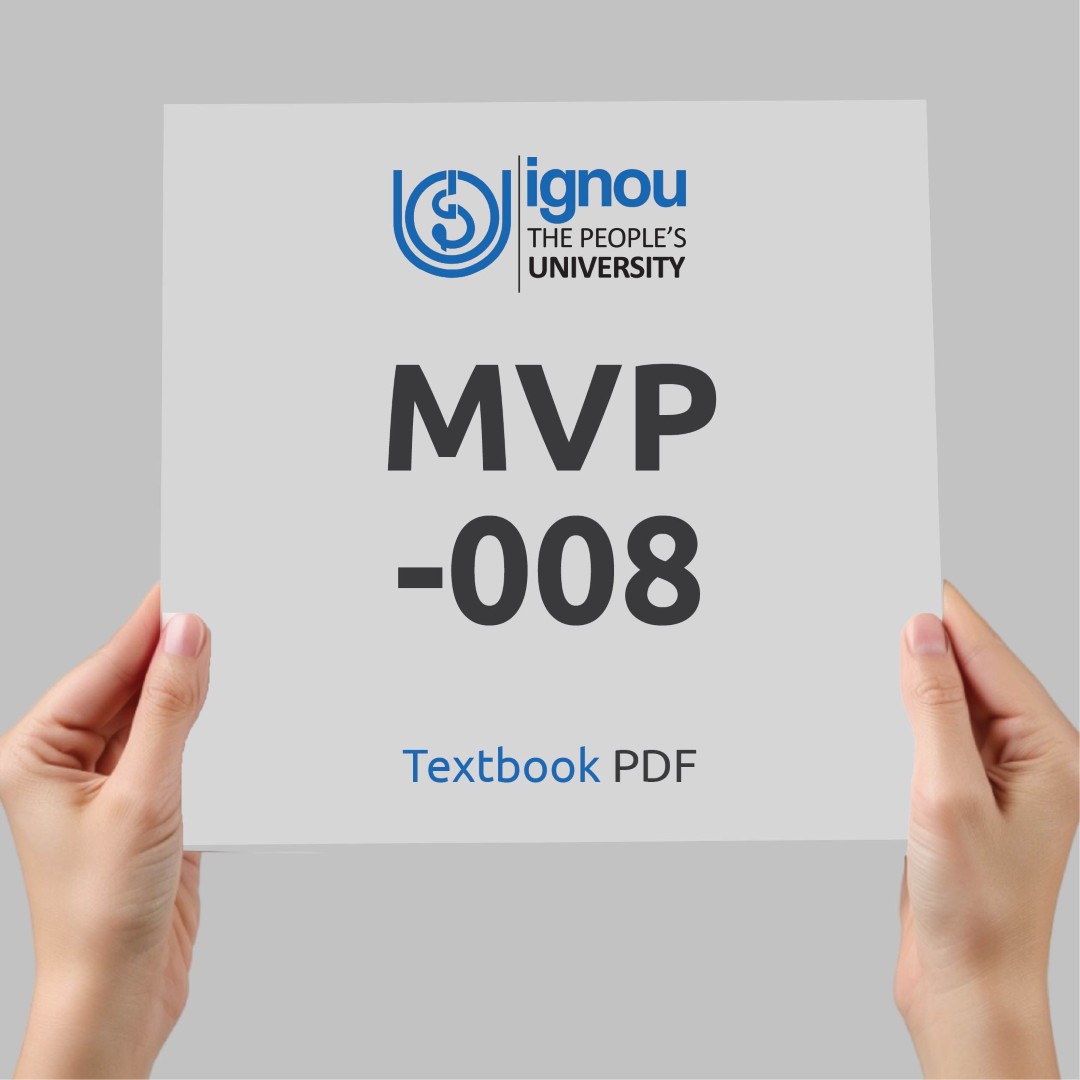 IGNOU MVP-008 Study Material & Textbook Download