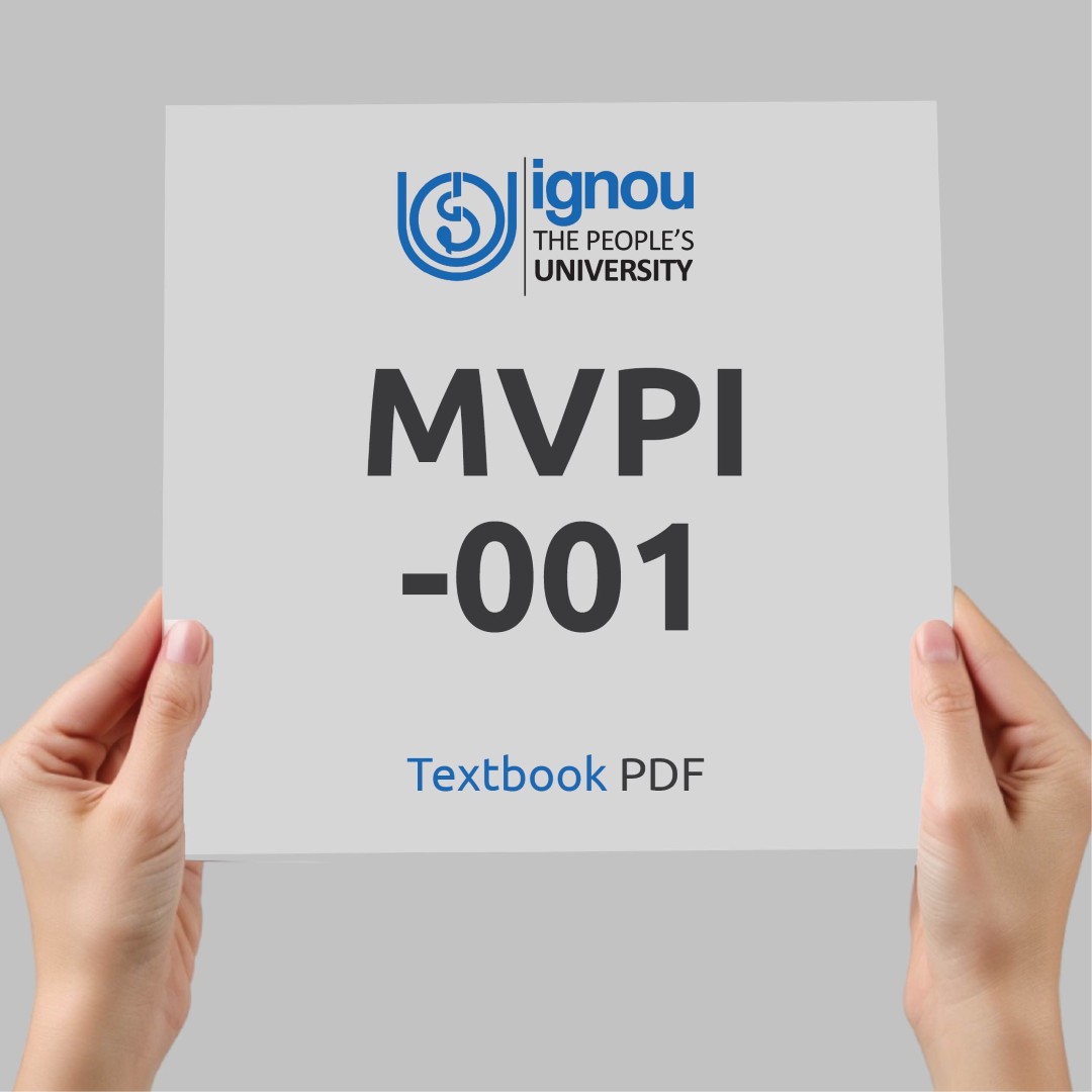 IGNOU MVPI-001 Study Material & Textbook Download