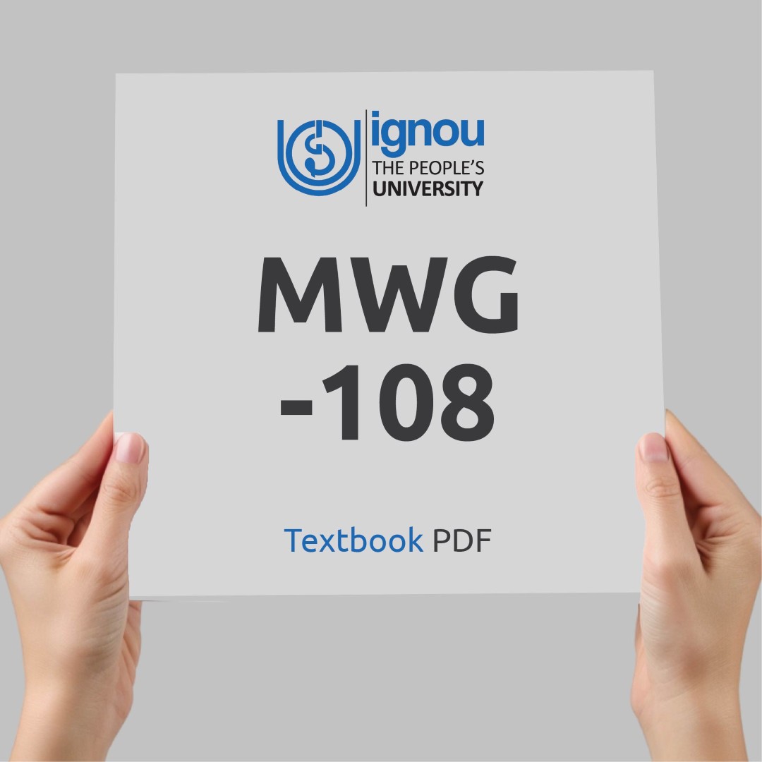 IGNOU MWG-108 Study Material & Textbook Download