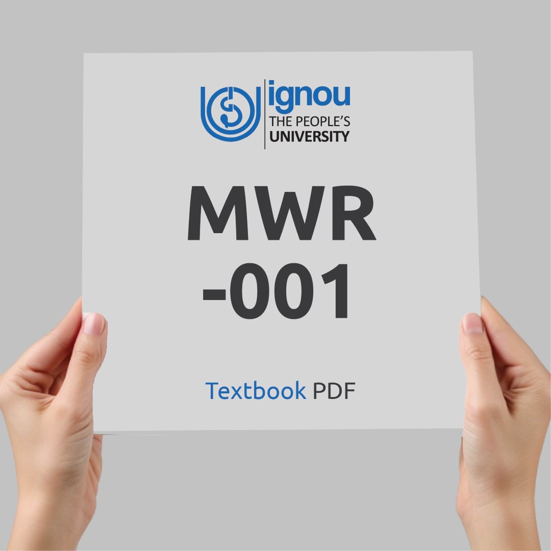 IGNOU MWR-001 Study Material & Textbook Download
