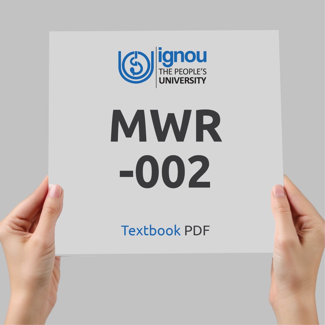 IGNOU MWR-002 Study Material & Textbook Download
