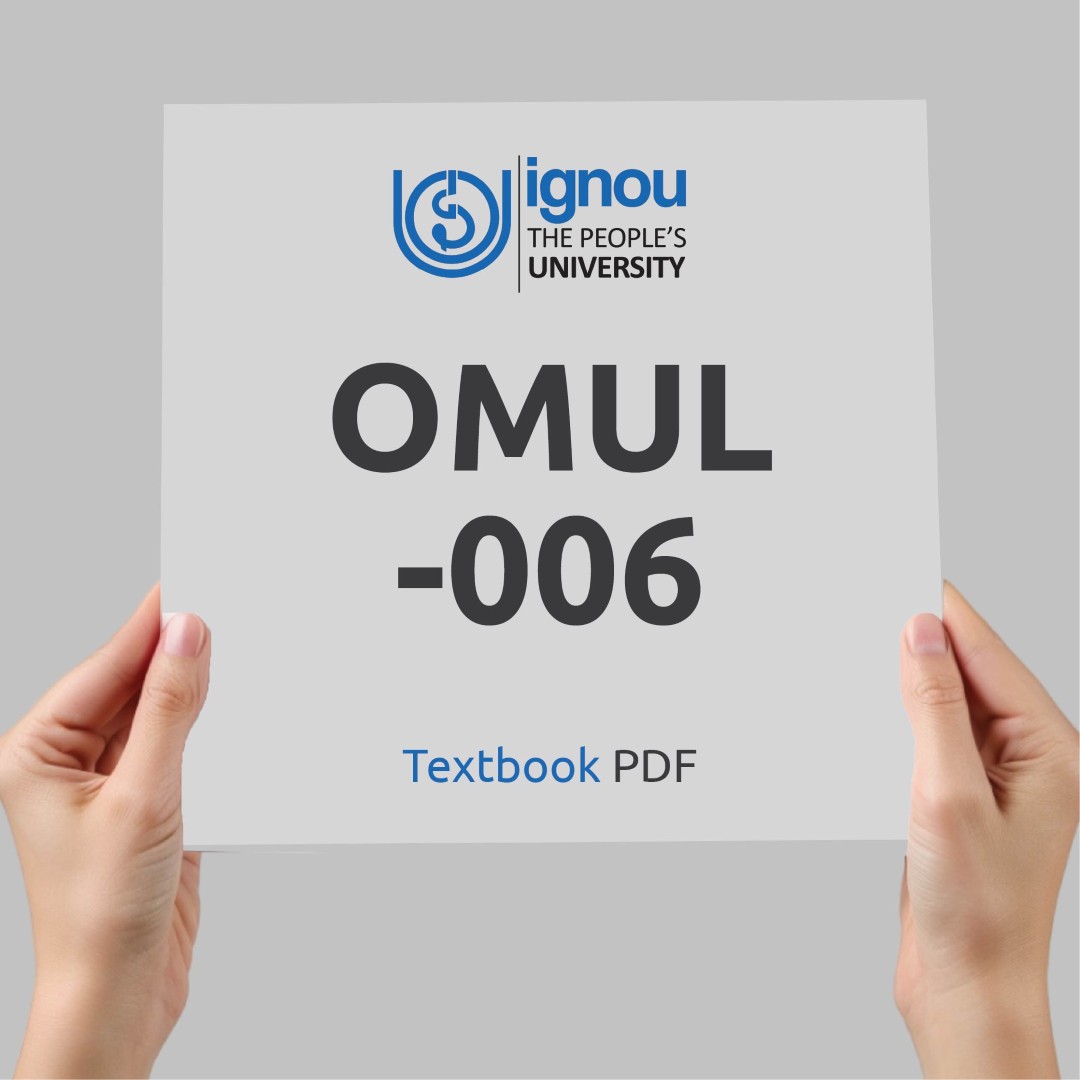 IGNOU OMUL-006 Study Material & Textbook Download