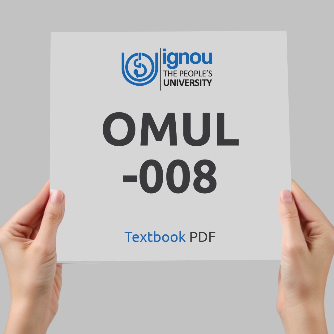 IGNOU OMUL-008 Study Material & Textbook Download