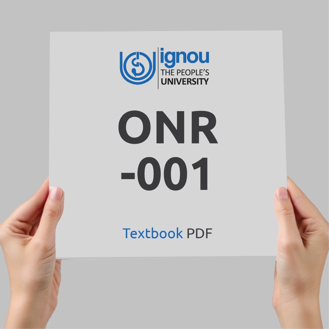 IGNOU ONR-001 Study Material & Textbook Download