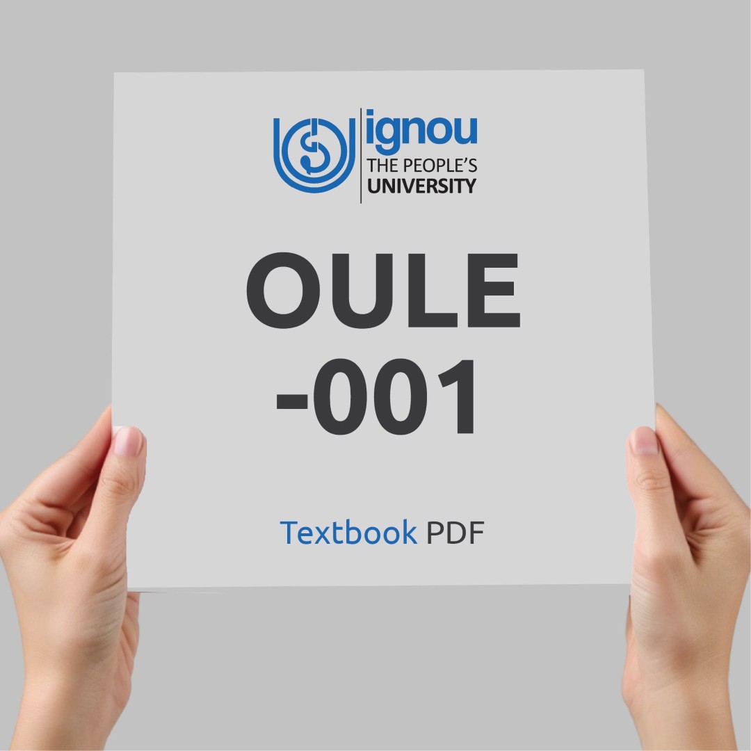 IGNOU OULE-001 Study Material & Textbook Download