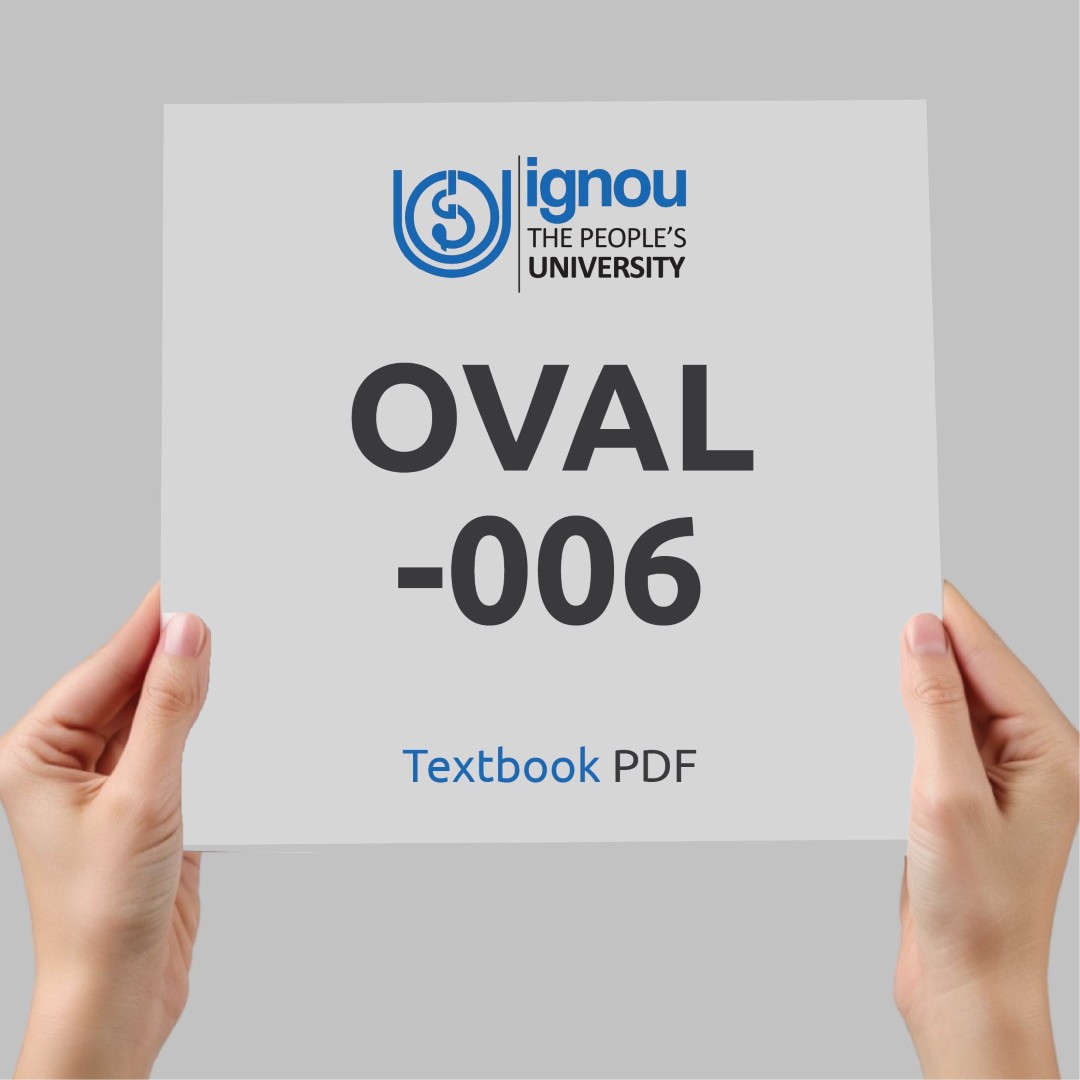 IGNOU OVAL-006 Study Material & Textbook Download