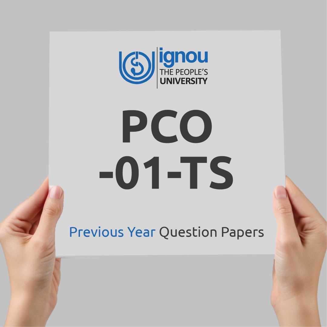 IGNOU PCO-01-TS Previous Year Exam Question Papers