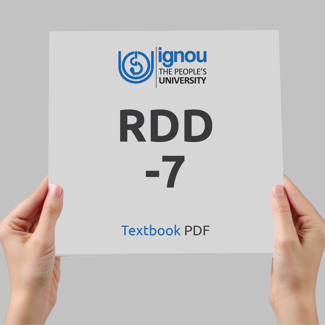 IGNOU RDD-7 Study Material & Textbook Download